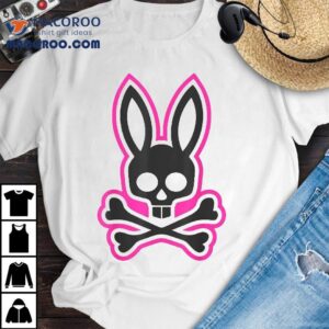 Scary Skull And Crossbones Bad Rabbit Horror Bunny Halloween Tshirt