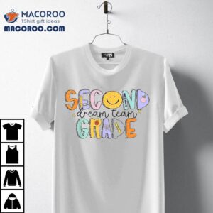 Second Grade Dream Team Retro Back To School 2nd Kids Shirt