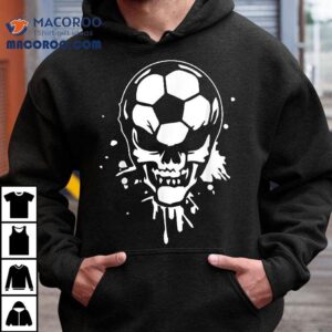 Soccer Skeleton Funny Player Halloween Skull Hallows Day Tshirt