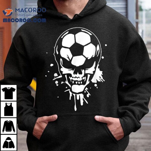 Soccer Skeleton Funny Player Halloween Skull Hallows’ Day Shirt