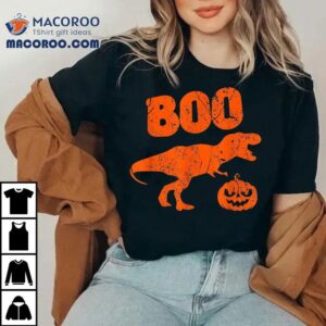 T Rex Dinosaur Pumpkin Unique Funny Halloween Shirt