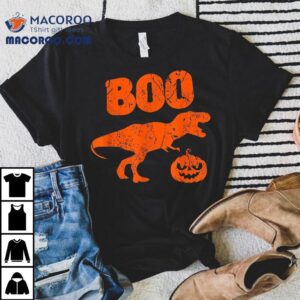 T Rex Dinosaur Pumpkin Unique Funny Halloween Tshirt