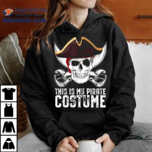 This Is My Pirate Costume Halloween Skull And Swords Kids Shirt