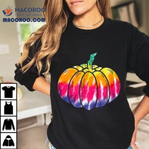 Tie Dye Pumpkin Fall Autumn And Halloween Shirt