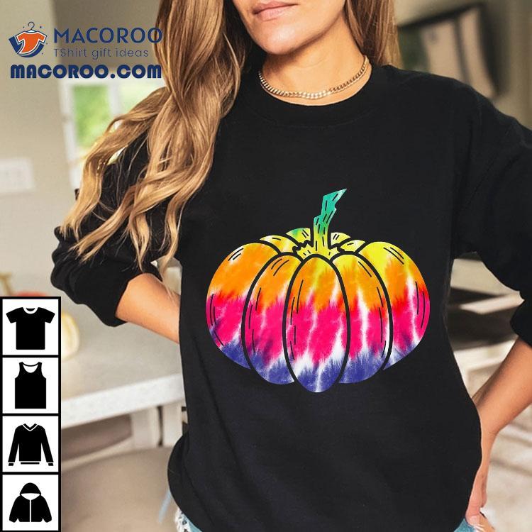 Tie Dye Pumpkin Fall Autumn And Halloween Shirt Tie Dye Pumpkin Fall Autumn And Halloween Shirt