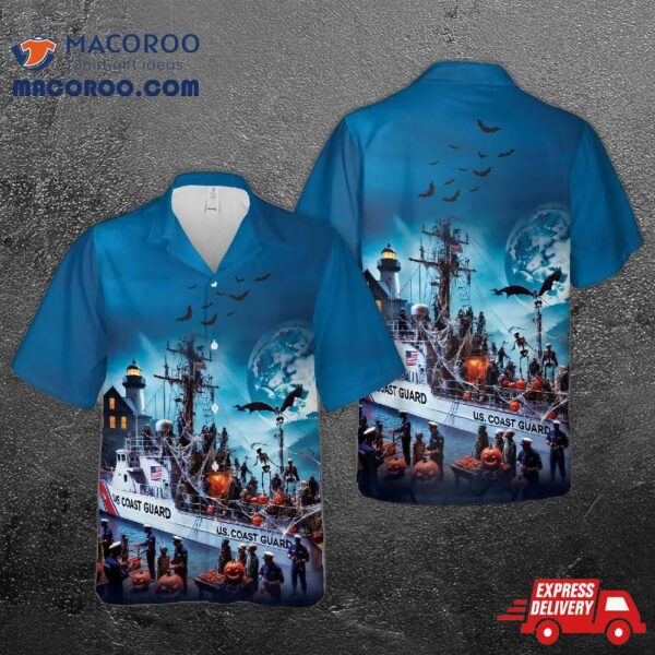 Us Coast Guard Halloween Hawaiian Shirt