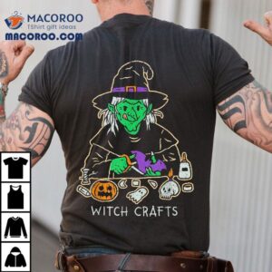 Witch Crafts Pumpkin Witchcraft Halloween Autumn Skull Funny Shirt