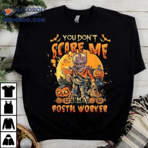 You Don’t Scare Me I’m A Postal Worker Halloween Pumpkins Shirt