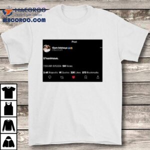 Am Adebayo U Nanimous Twitter Tshirt