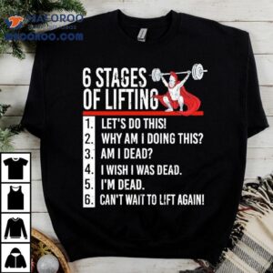 Stages Of Lifting For Powerlifter And Bodybuilder Tshirt
