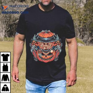 A Cute Freddy Krueger In A Jack O Lantern Halloween Tshirt
