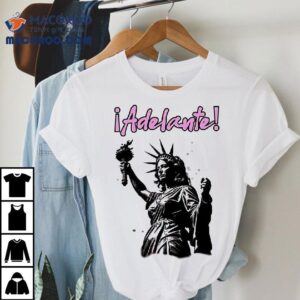 Adelante Vote Harris Walz Style Statue Of Liberty Tshirt