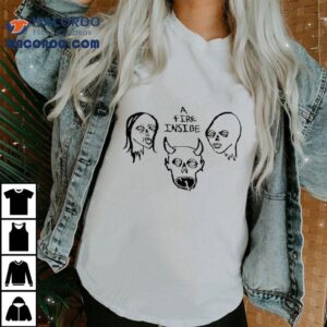 Afi A Fire Inside Faces Ivory Shirt