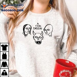 Afi A Fire Inside Faces Ivory Tshirt