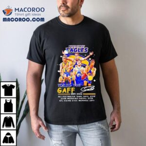 Afl West Coast Eagles Thank You Andrew Gaff Tshirt