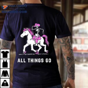 All Things Go Festival Skeleton Pony Nyc Shirt