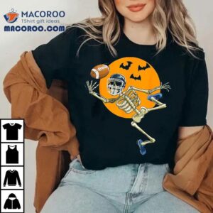 American Football Skeleton Halloween Boys Fan Tshirt