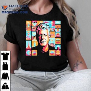 Anthony Bourdain Collage Ar Tshirt