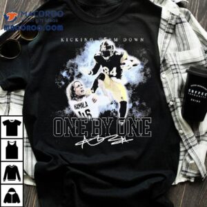 Antonio Brown Pittsburgh Slers Kicking Them Down One By One Signature Tshirt