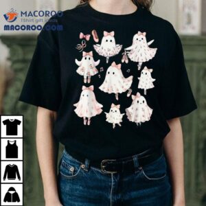 Ballet Ghost Dancer Spooky Dance Teacher Halloween Tshirt