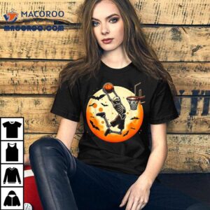 Basketball Skeleton Halloween Boys Tshirt
