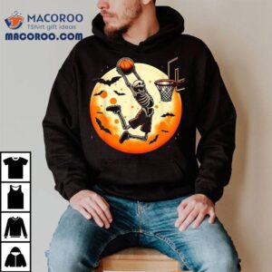 Basketball Skeleton Halloween Boys Tshirt