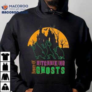 Beware Of Hitchhiking Ghosts Halloween Shirt