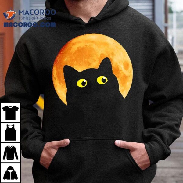 Black Cat Halloween Design Funny Shirt