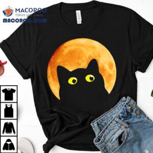 Black Cat Halloween Design Funny Shirt