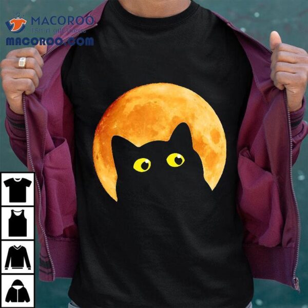 Black Cat Halloween Design Funny Shirt