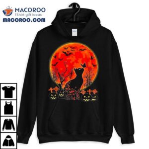 Black Cat Halloween Pumpkin Moon Spooy Shirt