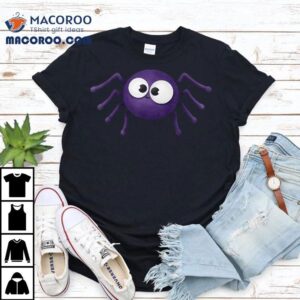 Blue Scary Spider Halloween Shirt