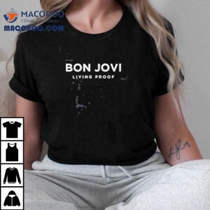 Bon Jovi Living Proof Heart Dagger Tshirt