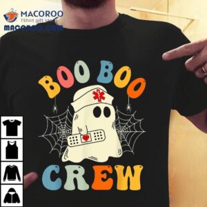 Boo Crew Ghost Nurse Nursing Scrub Halloween Costume Shirt