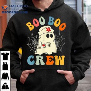 Boo Crew Ghost Nurse Nursing Scrub Halloween Costume Tshirt