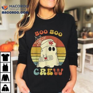 Boo Crew Halloween Ghost Nurse Tshirt