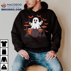 Boo Ghost Drummer Playing Drums Halloween Musical Instrut Shirt Boo Ghost Drummer Playing Drums Halloween Musical Instrut Shirt