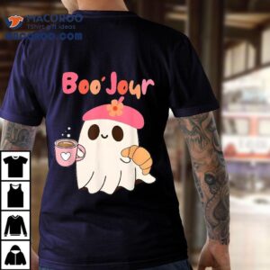 Boo Jour Ghost French Teacher Vintage Teacherlife Groovy Shirt