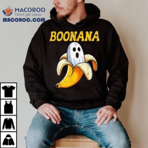 Boonana Cute Ghost Banana Halloween Costume Boys Girls Kids Shirt