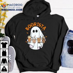 Boorista Barista Ghost Coffee Halloween Spooky Season Funny Shirt