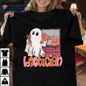Bootician Funny Beautician Halloween Ghost Hair Stylist Shirt 2 Bootician Funny Beautician Halloween Ghost Hair Stylis Tshirt