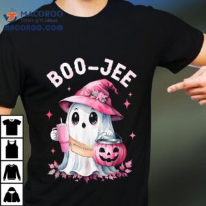 Boujee Boo Jee Spooky Ghost Pink Halloween Pumpkin Costumes Shirt