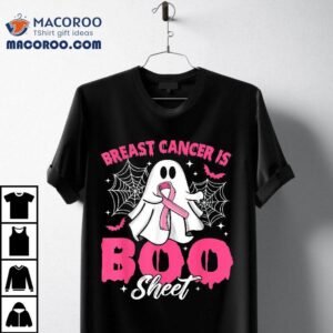 Breast Cancer Is Boo Sheet Halloween Awareness Tshirt