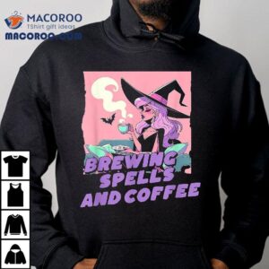 Brewing Spells And Coffee Pastel Witch Shirt 2 Brewing Spells And Coffee Pastel Witch Tshirt