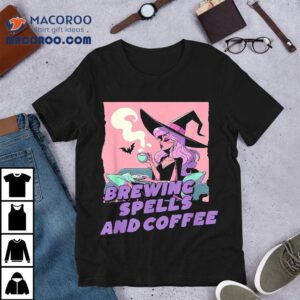 Brewing Spells And Coffee Pastel Witch Shirt 3 Brewing Spells And Coffee Pastel Witch Tshirt