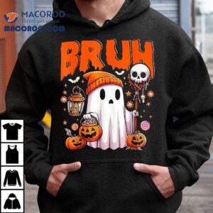 Bruh Ghost Halloween Cute Trick Or Treat Candy Tshirt