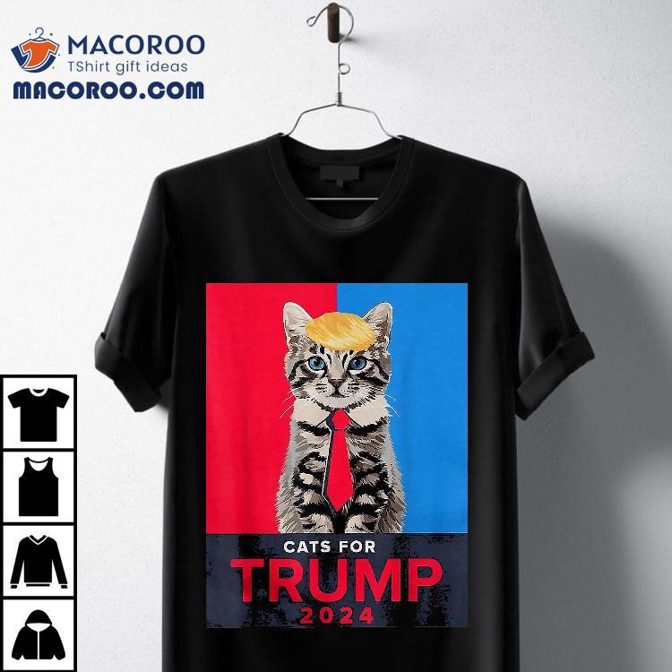 Cats For Trump 2024 Funny Tee Vance Shirt Cats For Trump 2024 Funny Tee Vance Shirt