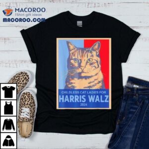 Childless Cat Ladies For Harris Waltz Funny Cat Lady Vintage Tshirt