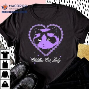 Childless Cat Lady Heart Tshirt