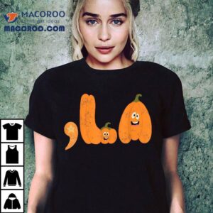 Comma La Funny Kamala Pumpkins Halloween Shirt